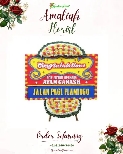 Bunga Papan Congratulation di Panjang Wetan